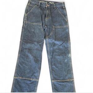 Men’s Carhartt blue denim jeans with a relaxed fit 

Size 30x34